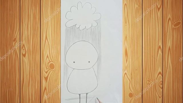teady bear sketch with cloud and rain ?️// easy sketching смотреть онлайн