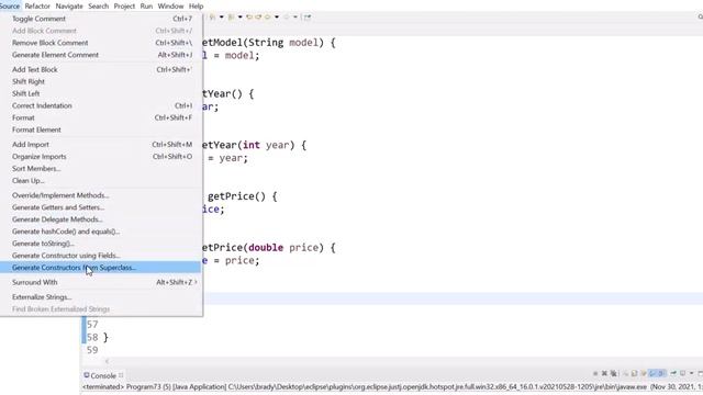 Make Java data class in Eclipse смотреть онлайн