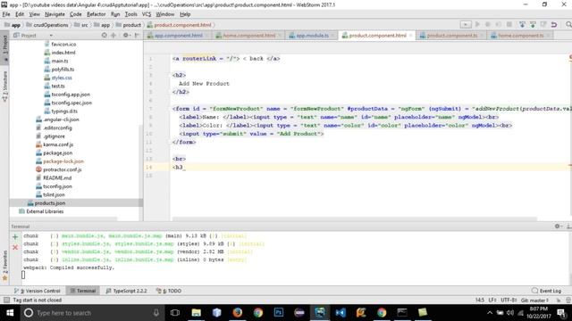 Angular 4 Tutorial - CRUD Operations (get/put/post/delete) #2 смотреть онлайн