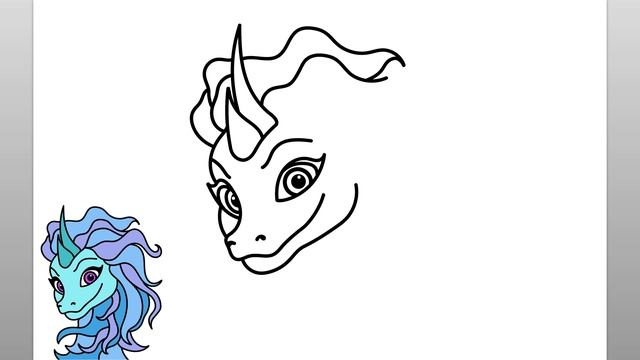 Cómo Dibujar A Sisu De Raya Y El Último Dragón | Fácil Tutorial De Dibujo Paso A Paso смотреть онлайн