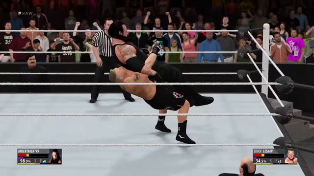 WWE 2K16 The Undertaker (with ПОЛ МЕДВЕДЬ) vs Brock Lesnar (with Paul Heyman) (Singles Match) смотреть онлайн