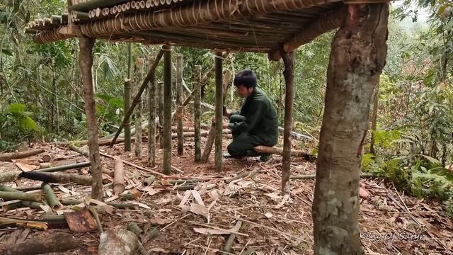 129 Days Overnight, Nightmare in the Dangerous Wild Forest / Bushcraft Alone смотреть онлайн