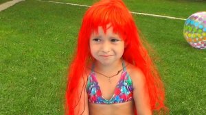 Live Mermaids Swimming in Our Pool! Magic Transformation-Little Girl become a Real Mermaid Colors -