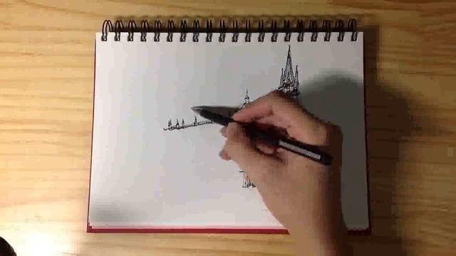 [JY.Bahk] Aachen Cathedral Sketch (time lapse) смотреть онлайн