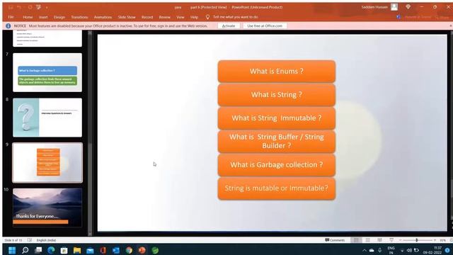 What is String builder or String Buffer // String // What is Enums // Garbage Easy Learning Channel смотреть онлайн