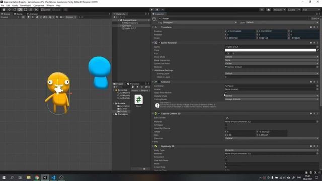 СОЗДАНИЕ УПРАВЛЕНИЯ И АНИМАЦИИ ПЕРСОНАЖА В UNITY 2D / КОРОТКИЙ И БЫСТРЫЙ ВИДЕОУРОК смотреть онлайн