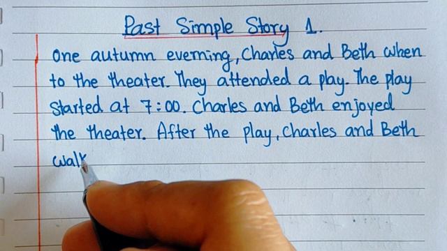 Writing about " Past Simple Story 1 " Charles and Beth. смотреть онлайн
