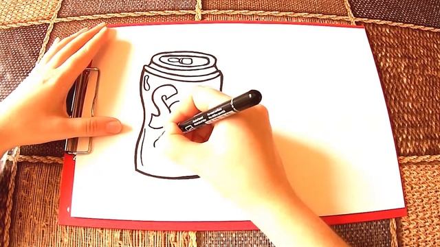 Рисуем просто и красиво | Рисую банку газировки и стаканчик | Draw soda and cup смотреть онлайн