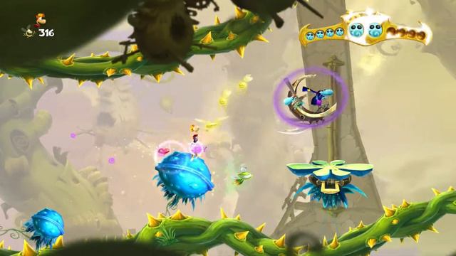 Прохождение Rayman Legends - История жабы - Гонка в воздухе - Часть 15 смотреть онлайн