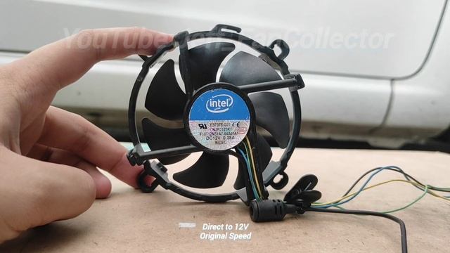 Intel Fan Nidec Corp E97378-001 12V 0.28A 2100rpm 8025 SB 4wire | No Mod!