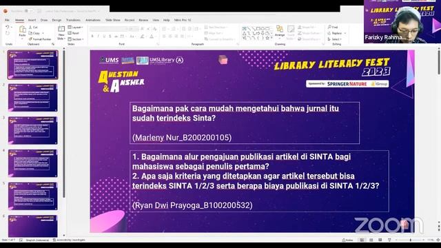 Library Literacy Fest 23 | Workshop Implementasi Science and Technology Index (SINTA) | 5 April 23 смотреть онлайн