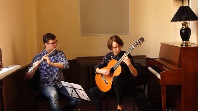 Histoire du Tango - Cafe 1930 - Astor Piazzolla. Guitar&Flute смотреть онлайн