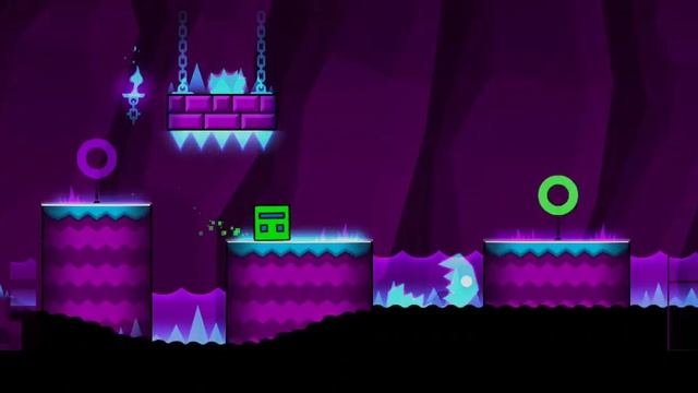 Прохождение 2 уровня (геометри даш Meltdown) смотреть онлайн