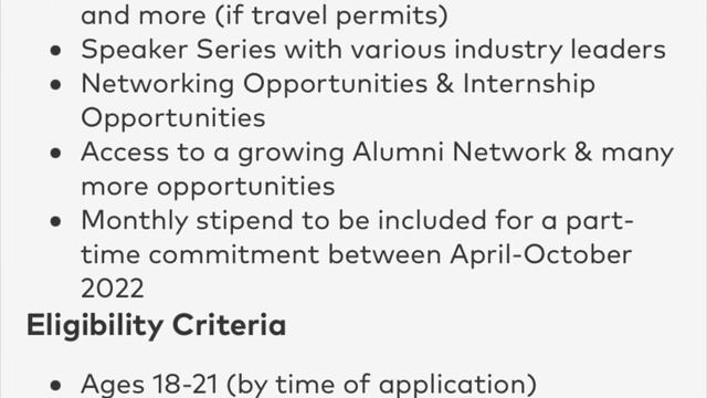 Apply for the fully funded Global Citizen CURTIS Fellowship Program смотреть онлайн