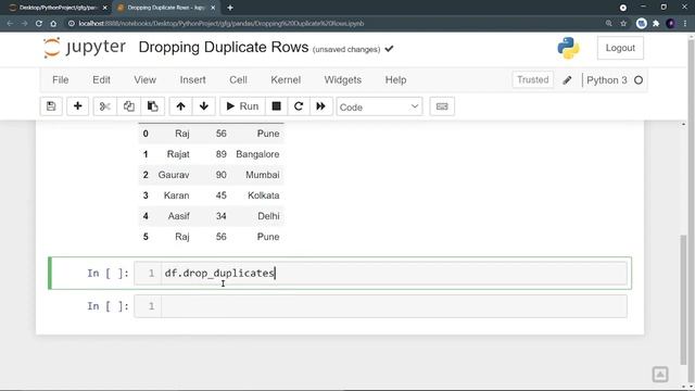 How to Remove Duplicate Rows in Pandas Dataframe? | GeeksforGeeks смотреть онлайн