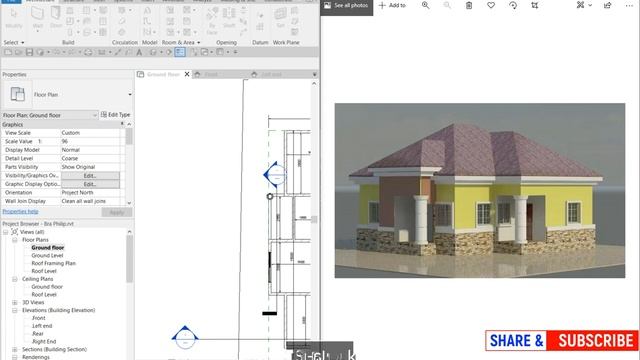 Revit Beginner Tutorial - Floor plan - 3D #Revittutorial #Infinitybuildconsult #Bim смотреть онлайн
