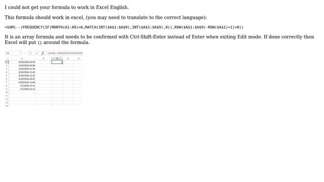 Excel: Count distinct days of datetimes (3 Solutions!!) смотреть онлайн