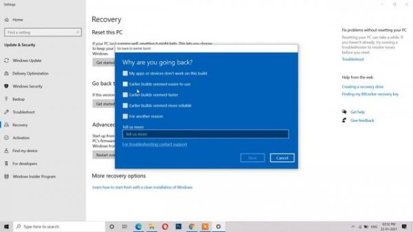 How to Restore Previous Windows 10 version from Windows.old Folder
