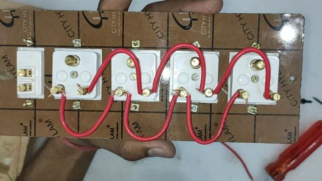 4 Socket 1 Switch Connection | How To Make An Electric Extension Board In Hindi | Electrical Yogi