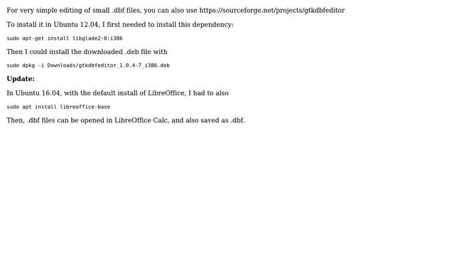 DBF Viewer For Ubuntu (3 Solutions!!)