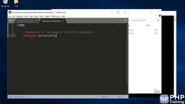 Namespaces - organising class using Namespaces in php. смотреть онлайн