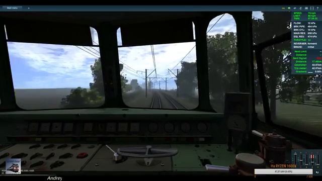 Trainz A New Era.Тест сессии для карты "Андрушовка-Винница" смотреть онлайн