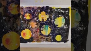 Рисуем космос с детьми дошкольного возраста