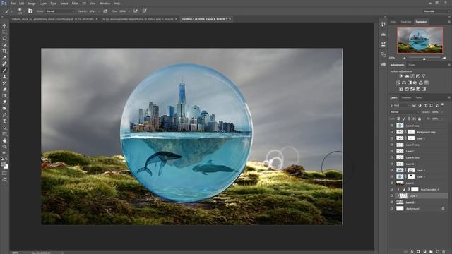 Small Glass Ball Effect  Photo Manipulation | Photoshop Tutorial Cs6/cc