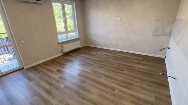 Большая студия 30м2 с ремонтом в ЖК Флора Сочи Кудепста смотреть онлайн