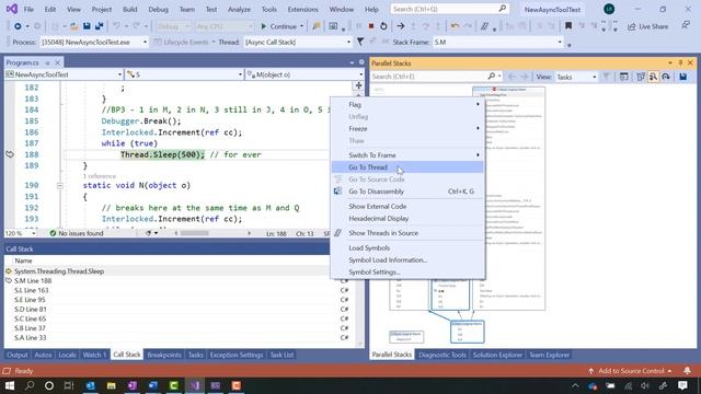 Debugging Managed Async Code in Visual Studio 2019 смотреть онлайн