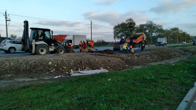 #Анапа МКР Горгиппия Строительство остановки смотреть онлайн