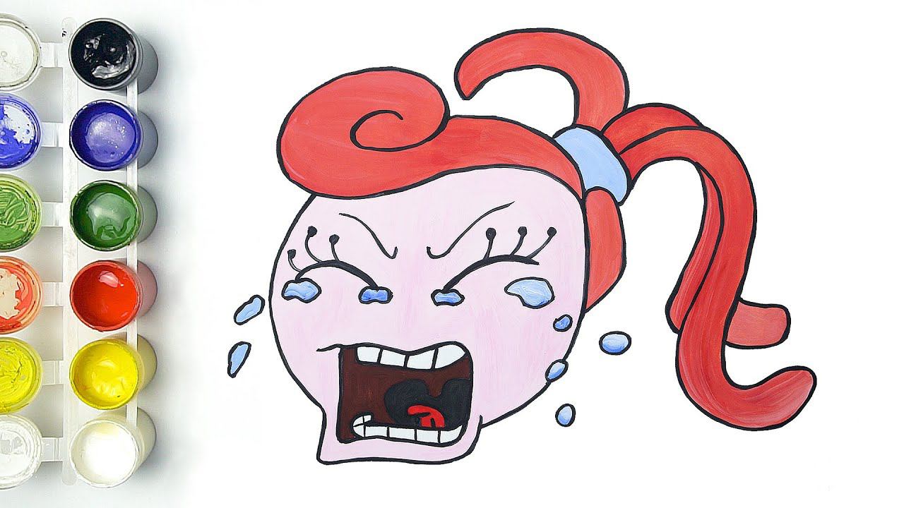 Mommy Long Legs Triste De Poppy Playtime | Cómo Dibujar Y Colorear