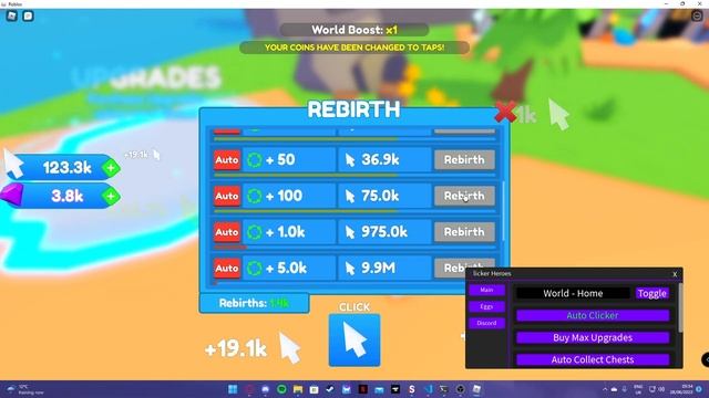Roblox Clicker Heroes Script | Exploit | Gui смотреть онлайн