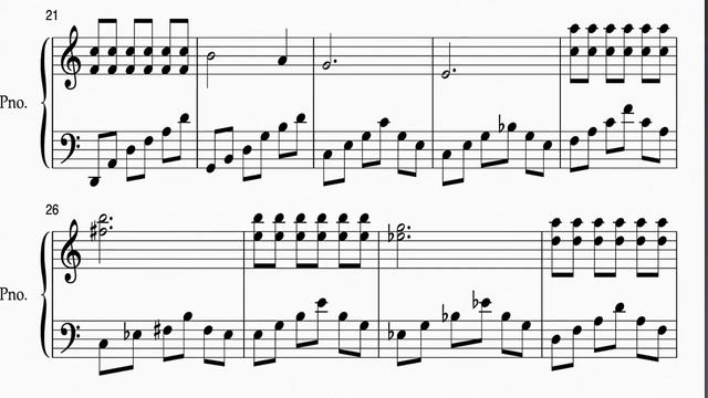 Thirteen [ 13 ] Jours En France - 法國13 天  / Sheet Music / 《冬季戀歌》的插曲《白色戀人》。