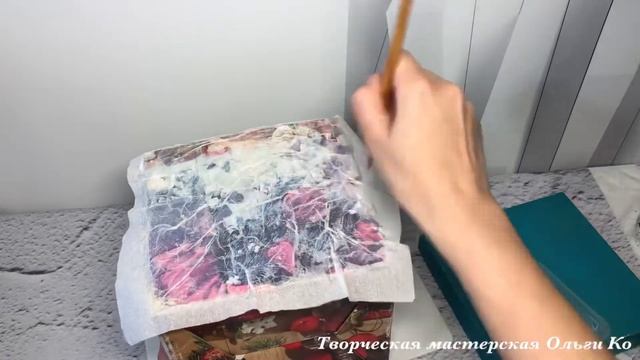 Декорирование старой коробки