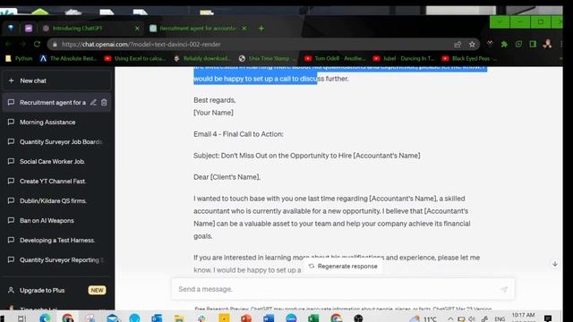 chat-gpt prompts: Supercharge your Recruitment Agency Email Marketing смотреть онлайн