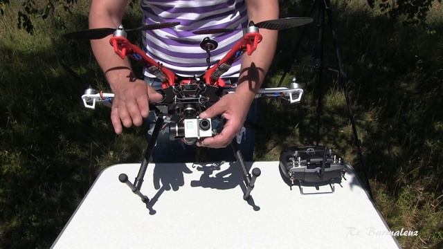 Гексакоптер Tarot 550+3 Осевой подвес Feiyu Tech mini 3d смотреть онлайн