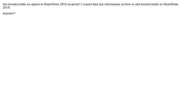 Sharepoint: How to add breadcrumbs to SharePoint 2019? смотреть онлайн