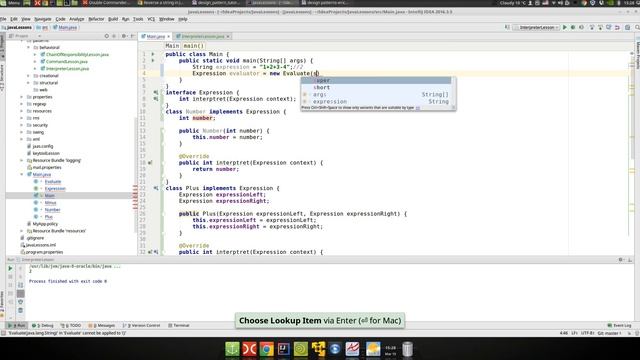 Урок Java 286: Patterns 19: Interpreter смотреть онлайн