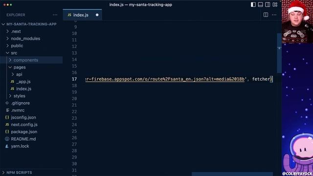 Build a Santa Tracker with Next.js & React Leaflet смотреть онлайн