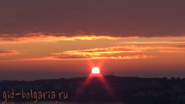 Отдых в Болгарии - Восход в Созополе с отеля Бобчев 20.12.15 / Sozopol - hotel Bobchev смотреть онлайн