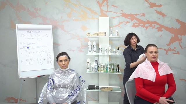 Наталья Куницына и Владислава Бабич — линейка Espressotime от Nouvelle и работа с сединой смотреть онлайн