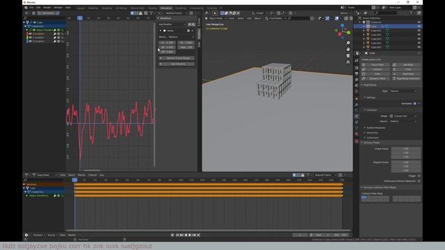 blender tutorial || rigid body earthquake simulation смотреть онлайн