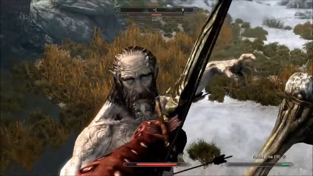 Skyrim Random Encounter farmer : save him from The Giants смотреть онлайн