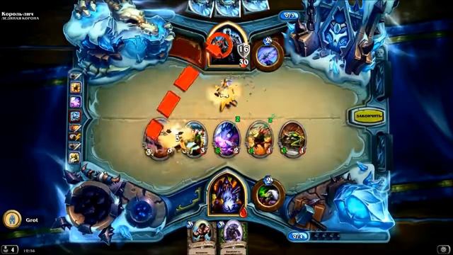 Король Лич Прохождение Чернокнижником Гайд Дешевая колода Hearthstone смотреть онлайн