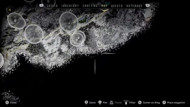 Horizon Zero Dawn The Frozen Wilds Map With Collectable Locations смотреть онлайн