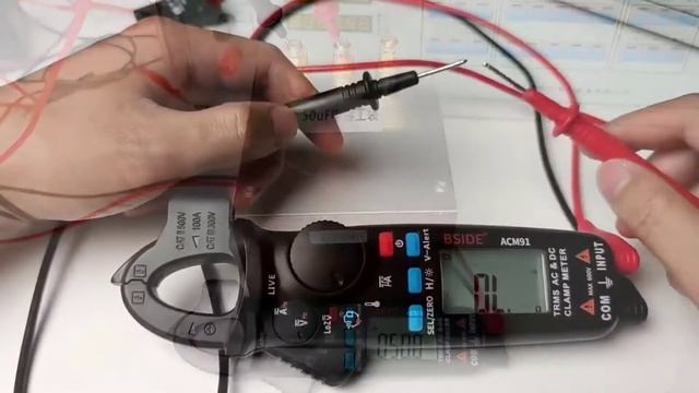 BSIDE Digital Clamp Meter T-RMS 1mA High Precision DC AC Ammeter Multimeter