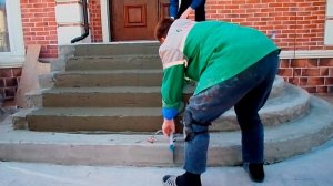 Круглое крыльцо из клинкерной плитки в Краснодаре