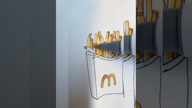 draw Fries? #рисую #рисование #drawing #арт #art #artist #artwork #paint #маркеры #sketch #скетч смотреть онлайн