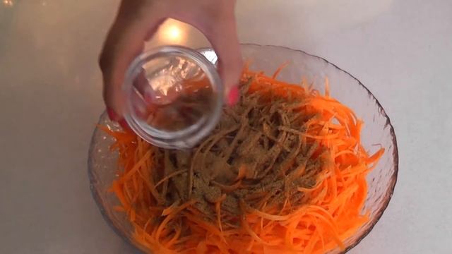 Морковь по-корейски . Быстрый и удачный рецепт / Korean carrot recipe. Eng sub смотреть онлайн